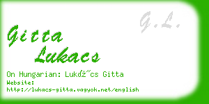 gitta lukacs business card